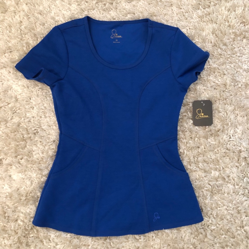 Jaanuu Scoop Neck Scrub Top